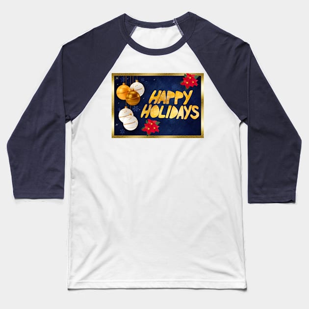 Christmas Greetings Baseball T-Shirt by jhsells98